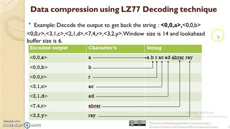 In <b>LZ77</b> <b>compression</b> , for example, the dictionary consists of all the strings in a window into the previously read input stream. . Lz77 compression ratio